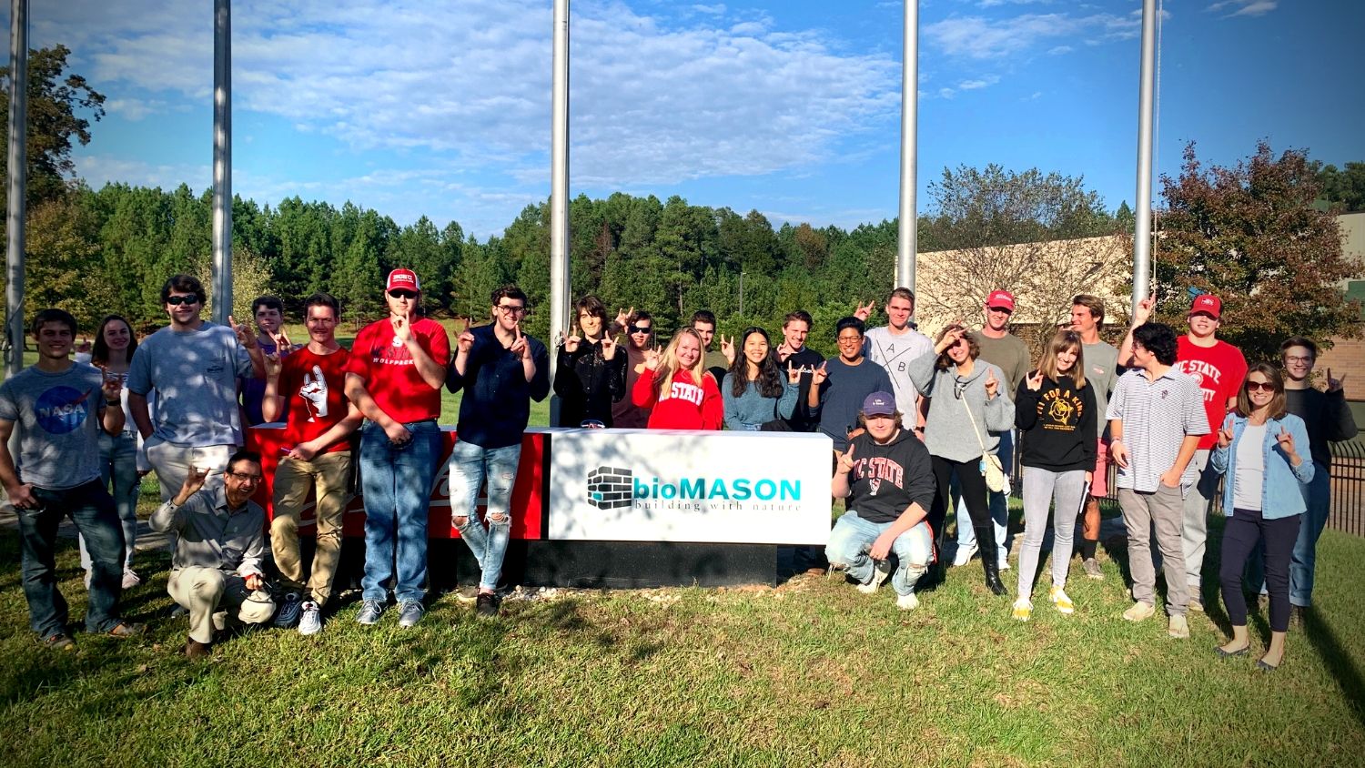 students visit bioMASON