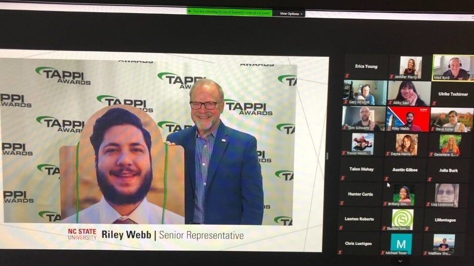 Zoom Call for TAPPI - TAPPI Student Summit 2021 - Virtually Spectacular - Forest Biomaterials NC State University