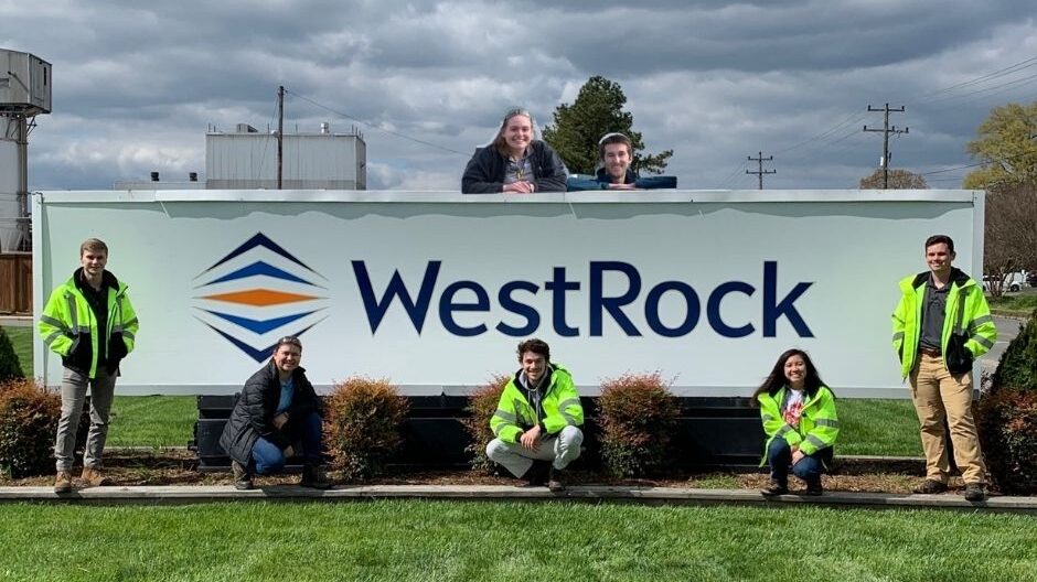 West Rock Sign - Covid-19 Cannot Compare to my Co-op at West Rock - Forest Biomaterials NC State University