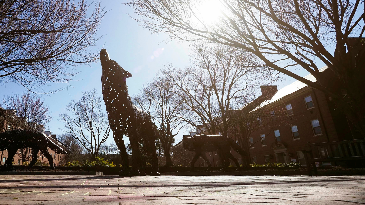 Wolf Statue - Graduate Student Spotlight: Lisandra Chacon - Forest Biomaterials NC State University