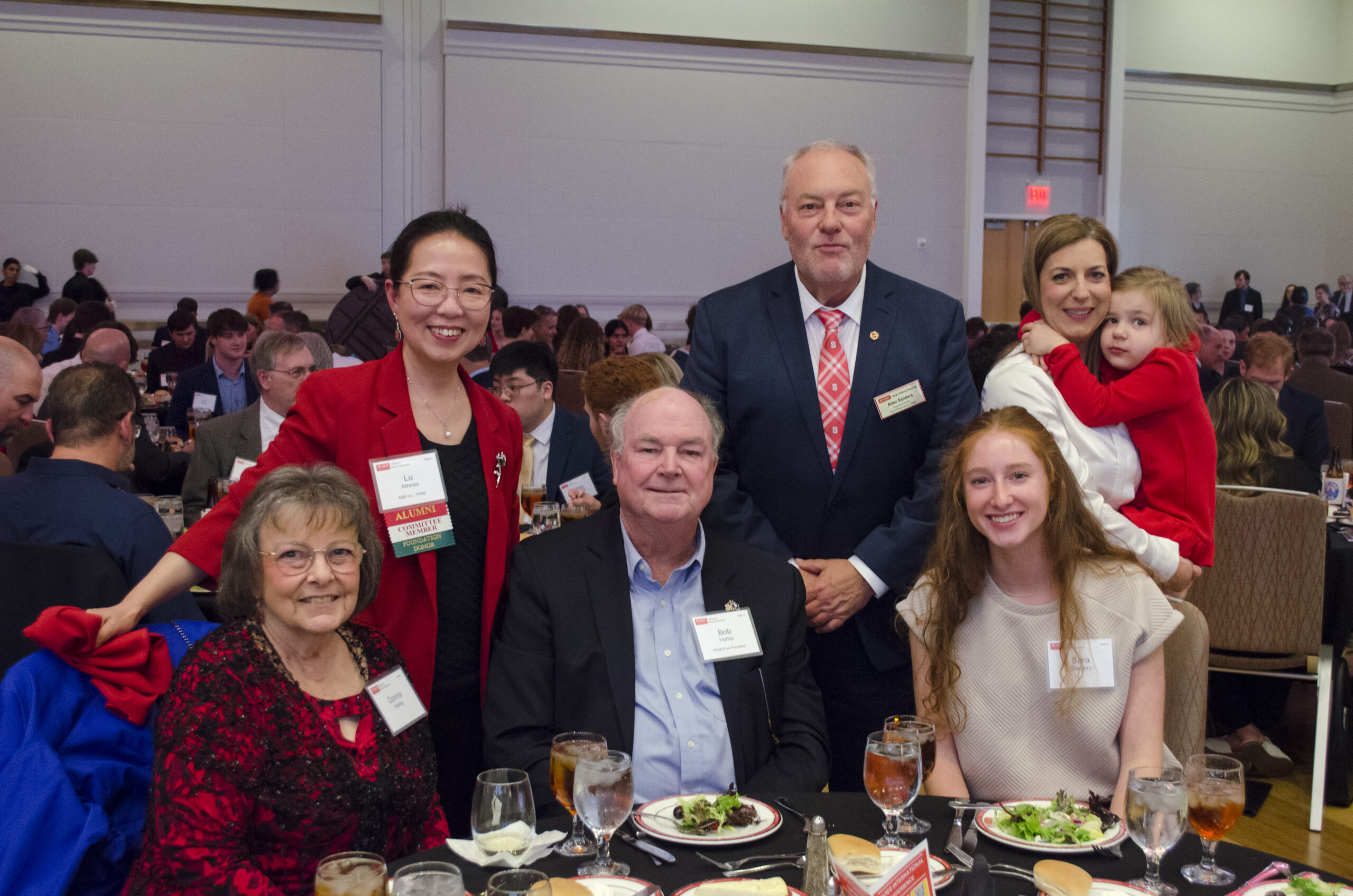 Allen Sanders' table at 2025 banquet