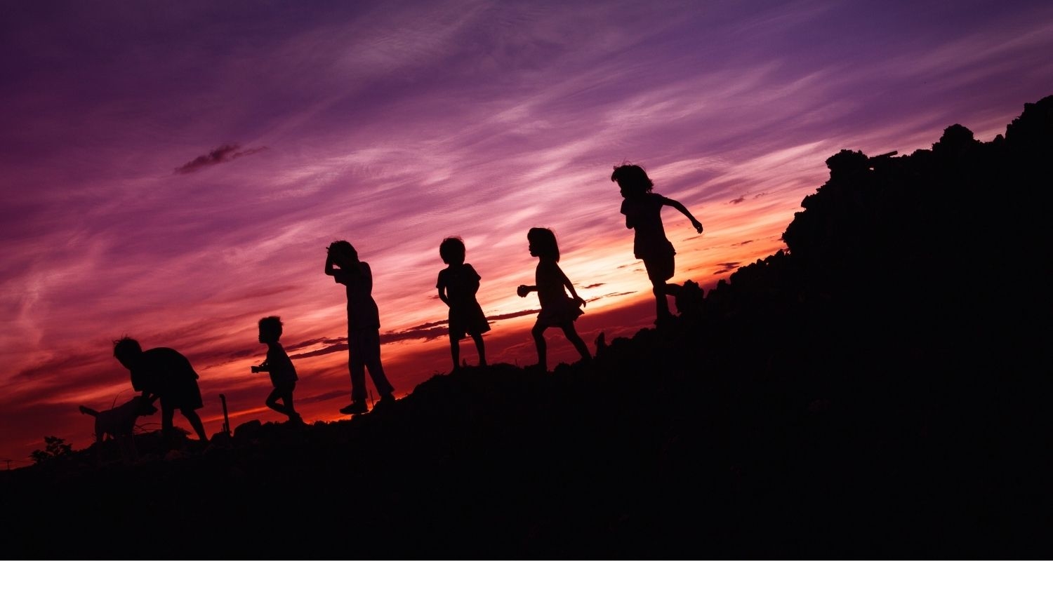 Kids playing at sunset - For Teens, Outdoor Recreation During the Pandemic Linked to Improved Well-Being - Forestry and Environmental Resources NC State University