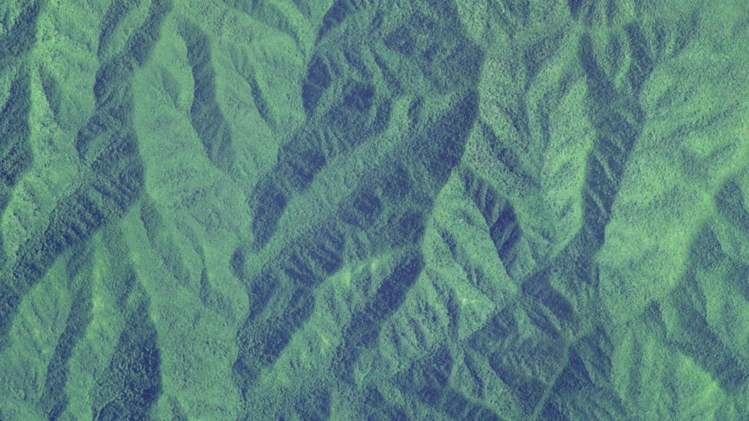 Aerial of forests in Great Smoky Mountains.