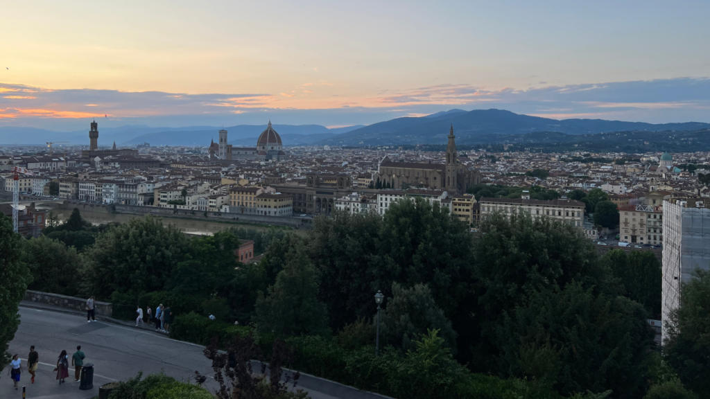 The city of Florence, Italy pictured near sunset. - Trey Mumma’s Travels in Italy - Forestry and Environmental Resources at NC State University