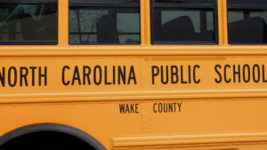 North Carolina public school bus