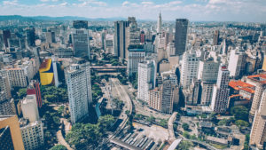 aerial view of São Paulo, Brazil