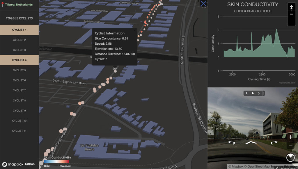 screenshot of Stress3d online mapping application