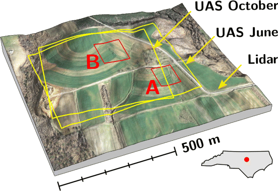 map of UAS data