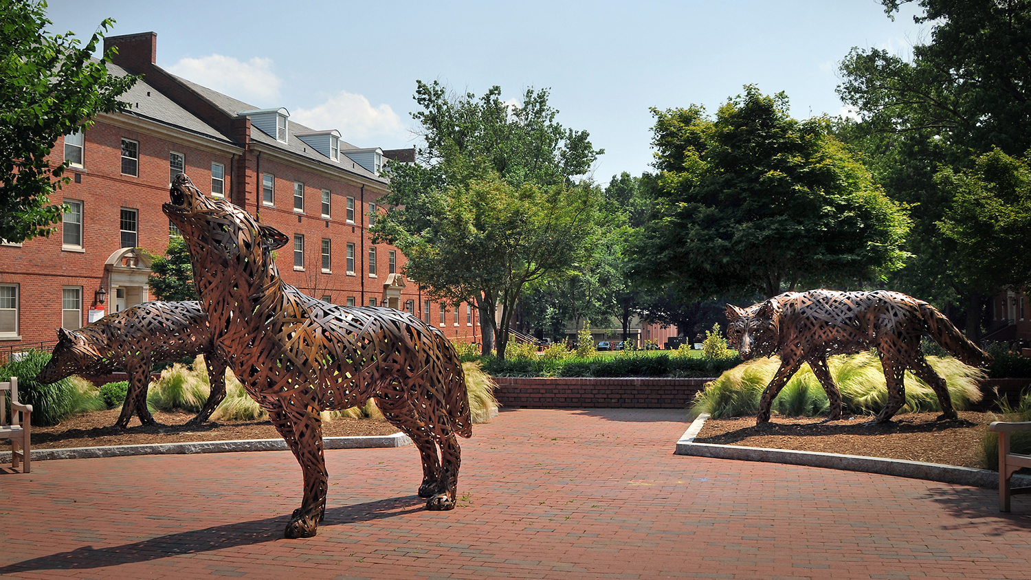Wolf Statue - Center for Geospatial Analytics at NC State University