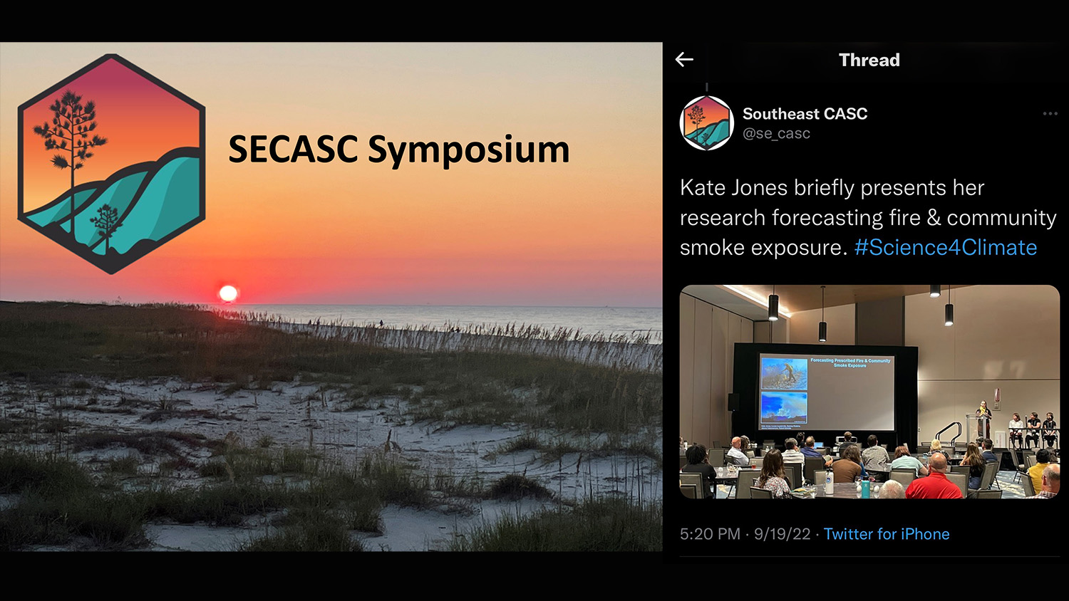 Kate Jones presents at the 2022 SECASC Symposium
