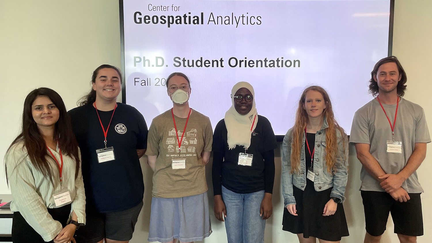 Ph.D. student group photo - "I Use Geospatial Analytics To..." Part VI - Geospatial Analytics at NC State University