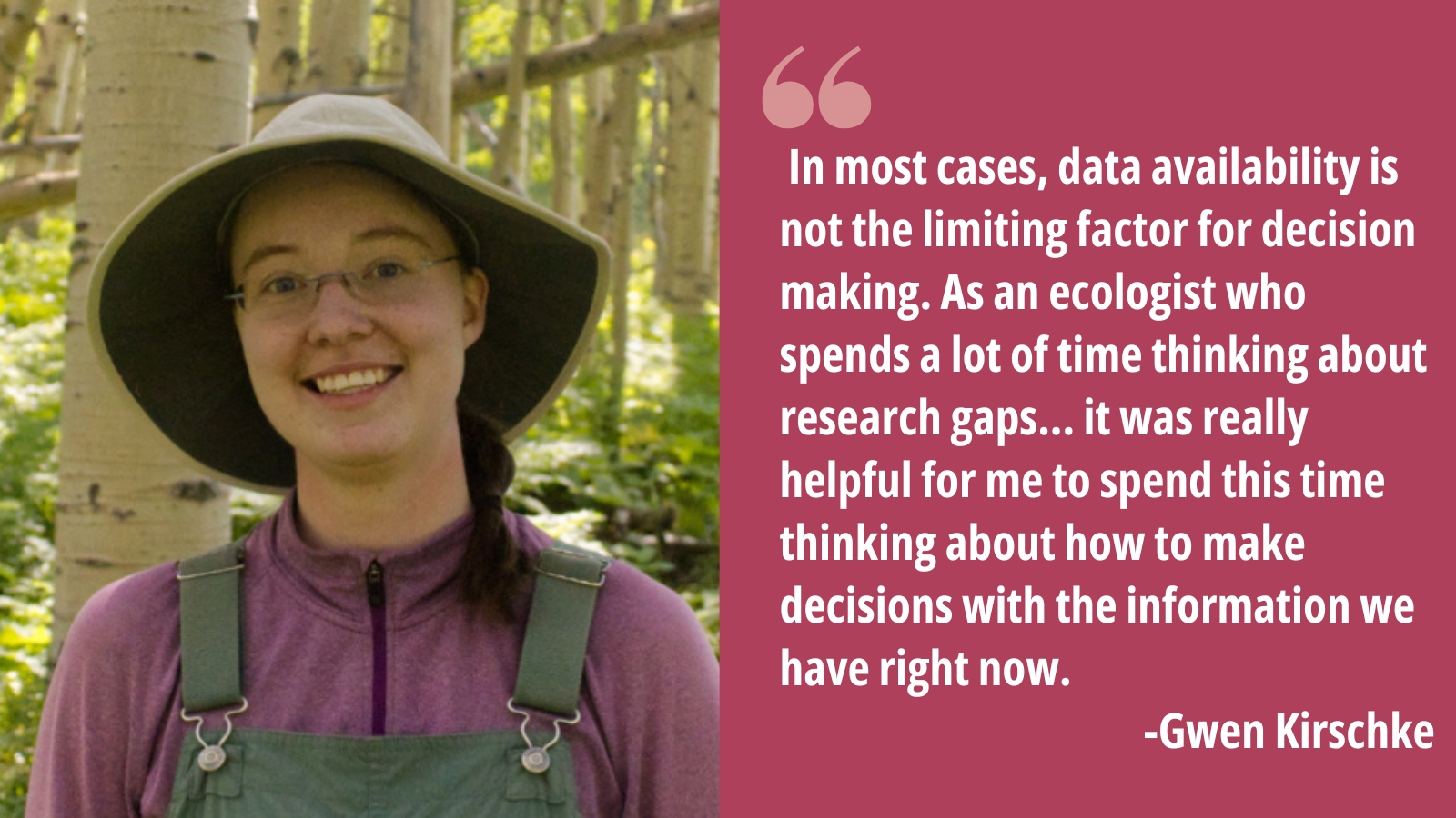 Gwen Kirschke quote - Research Spotlight Gwen Kirschke - Geospatial Analytics at NC State University