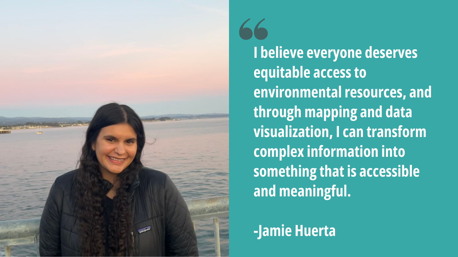 Jamie Huerta quote - Research Spotlight - MGIST Student Jamie Huerta - Geospatial Analytics at NC State University