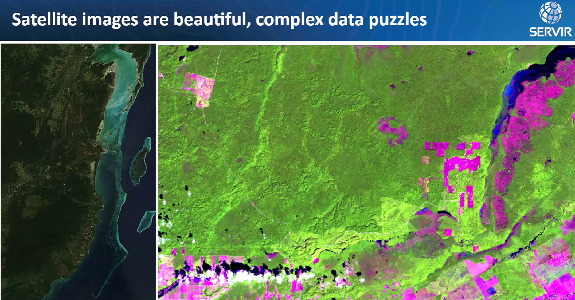 Satellite images are beautiful, complex data puzzles.