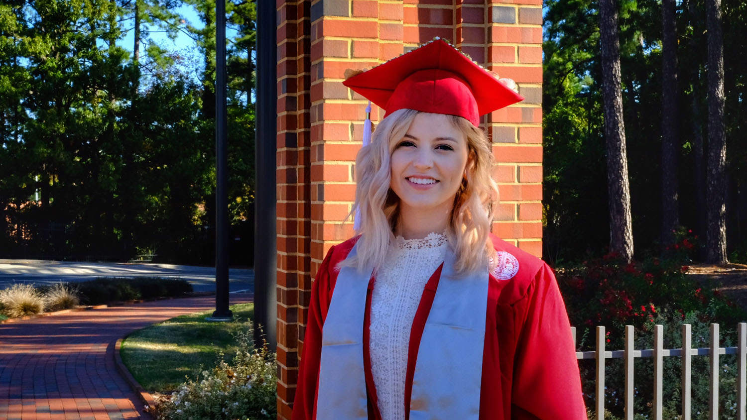 Celeste Kathleen in her cap and gown