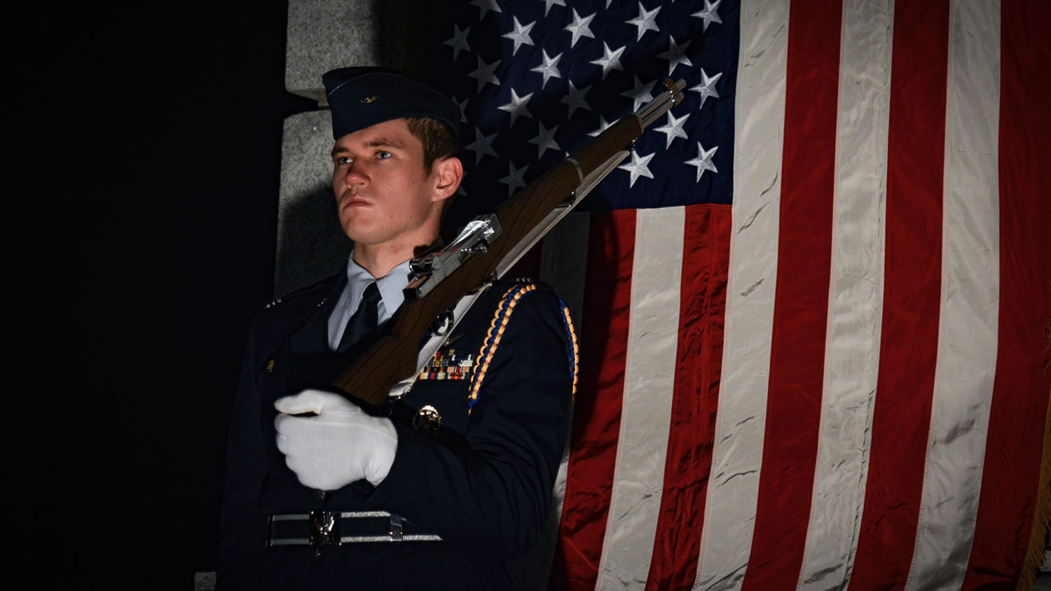 Chris Hixson dressed in his Air Force Officer uniform