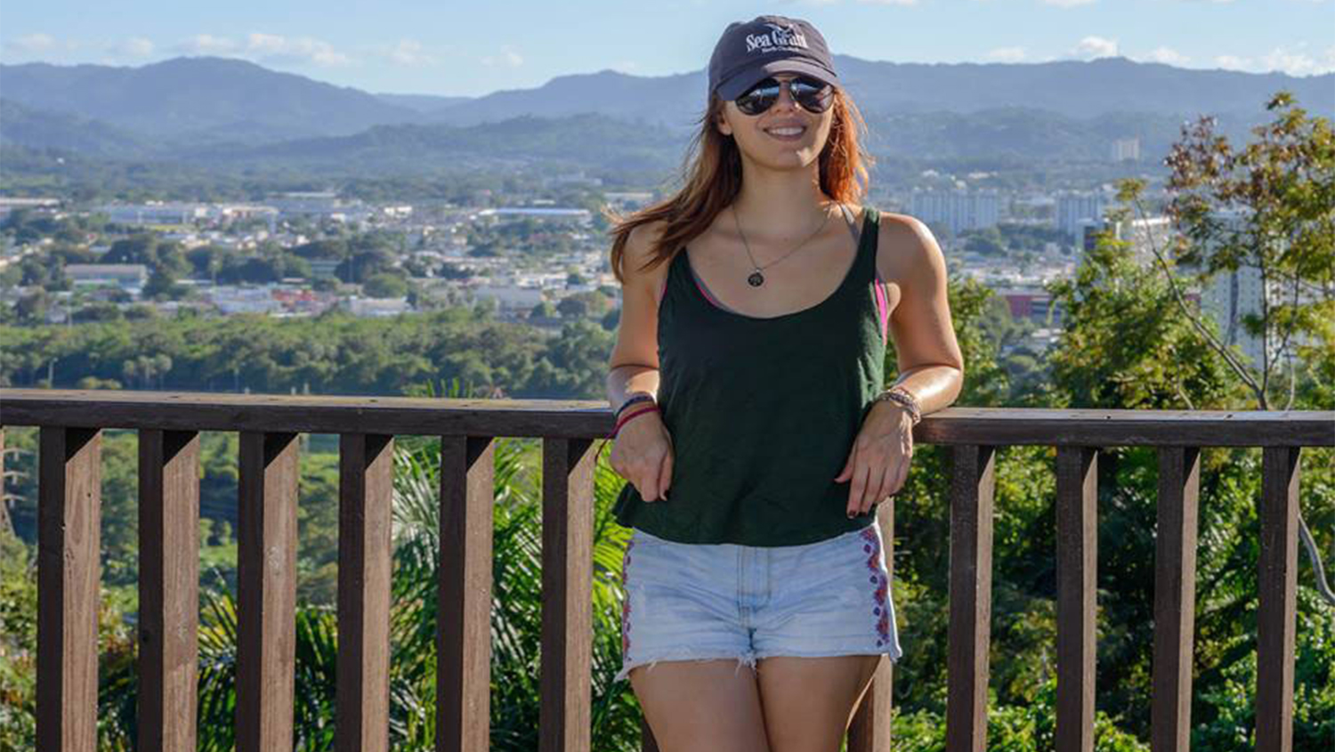 Jashira poses on balcony - Jashira Torres-Pabon Awarded Knauss Fellowship - College of Natural Resources News NC State University