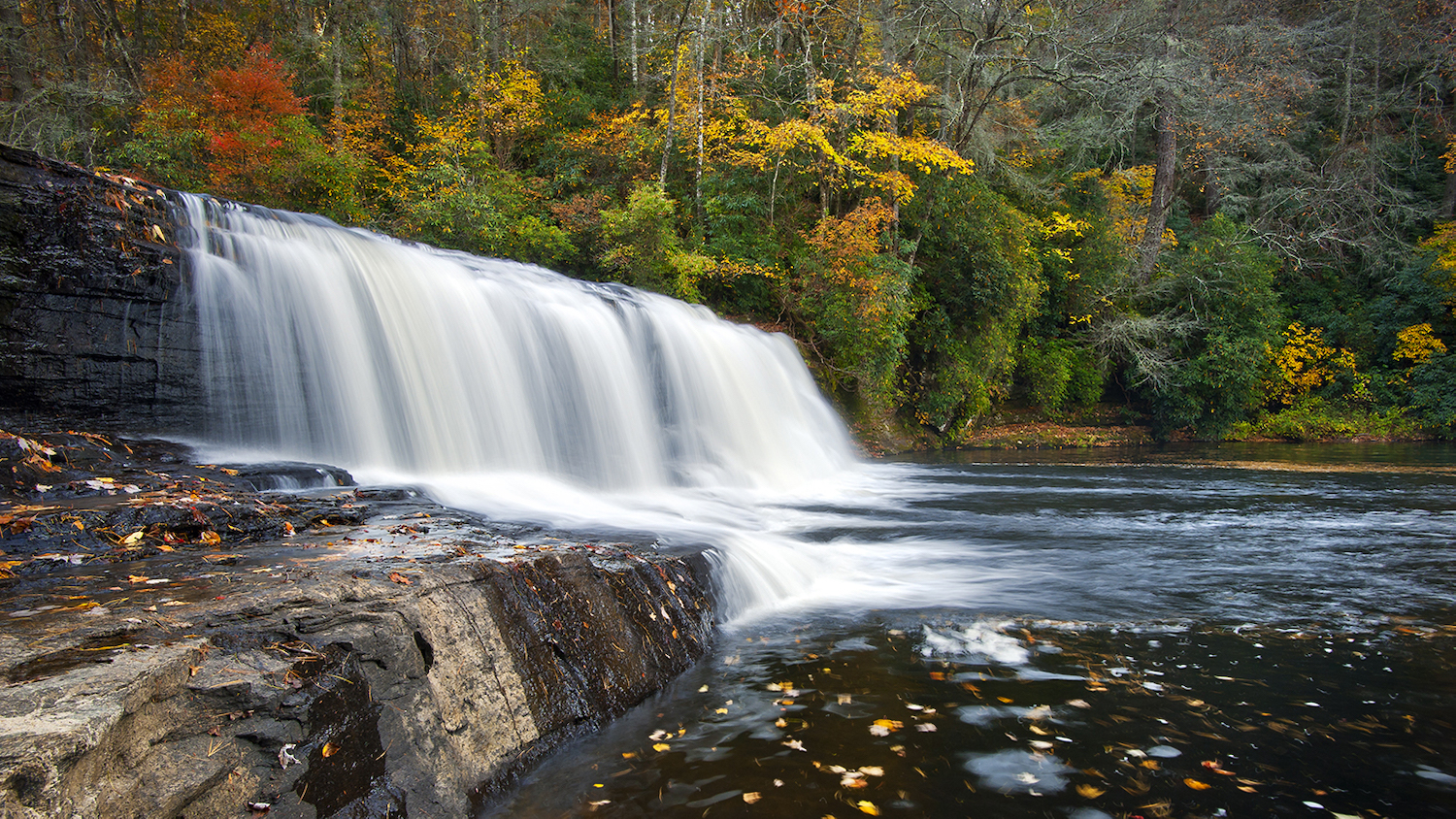 A waterfall in the forest - Historic Act Provides Funding for Parks and Conservation - College of Natural Resources News NC State University