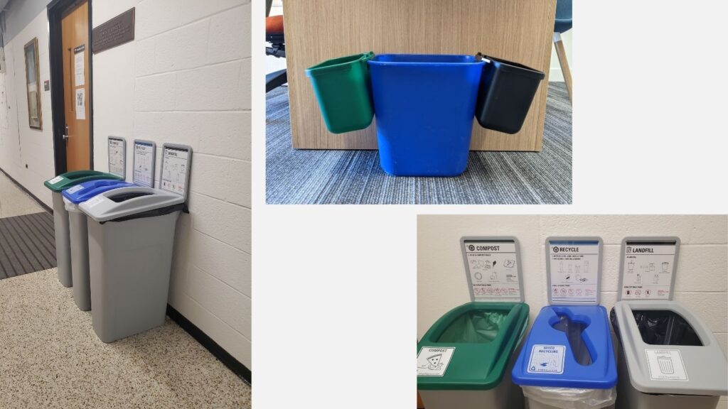 Recycling Bins - The College of Natural Resources is Now a Zero Waste Workplace - College of Natural Resources News NC State University