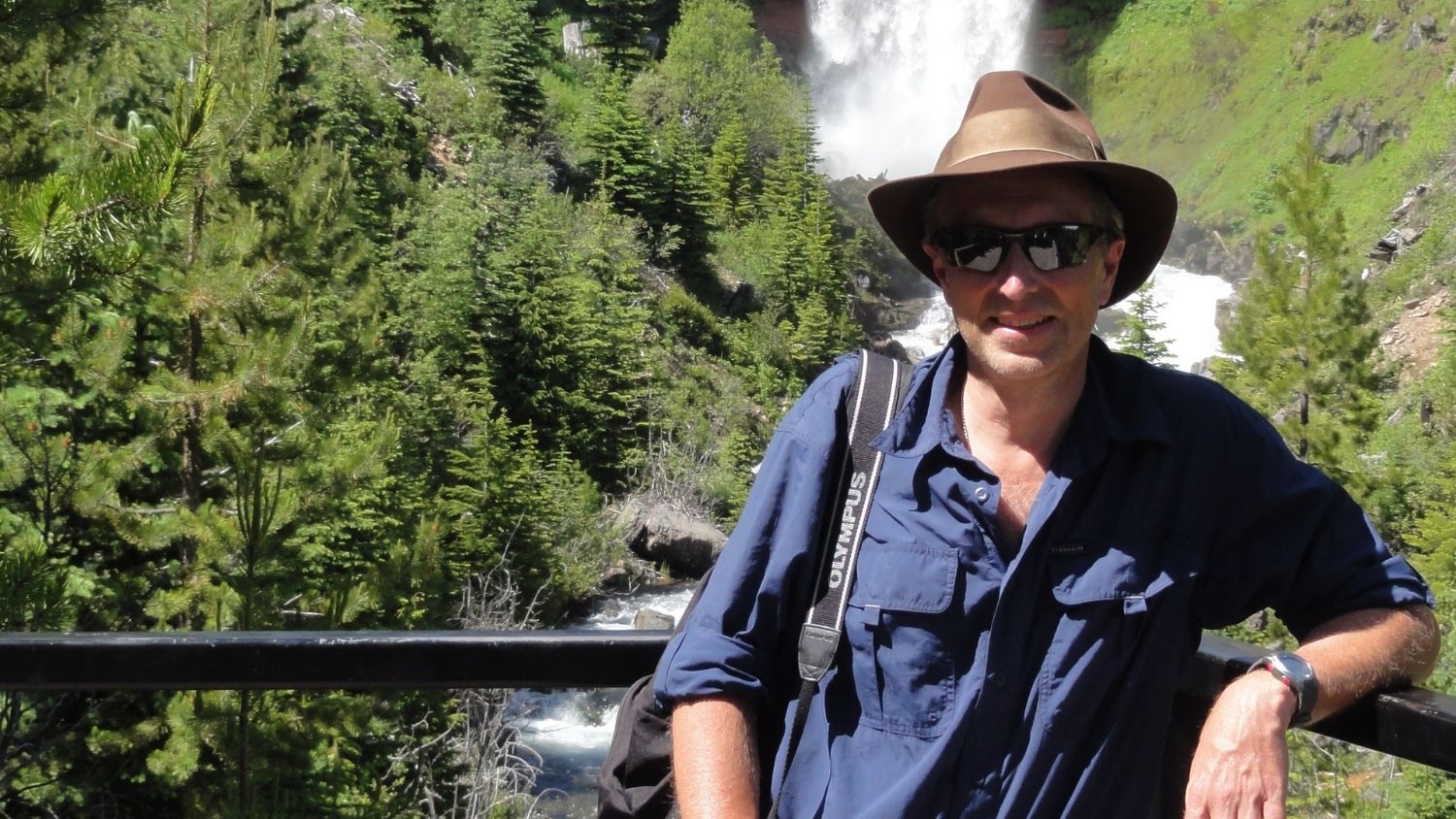 Professor George Hess is Helping Conserve Green Space in Urban Areas, College of Natural Resources, George Hess at Tumalo Falls, feature