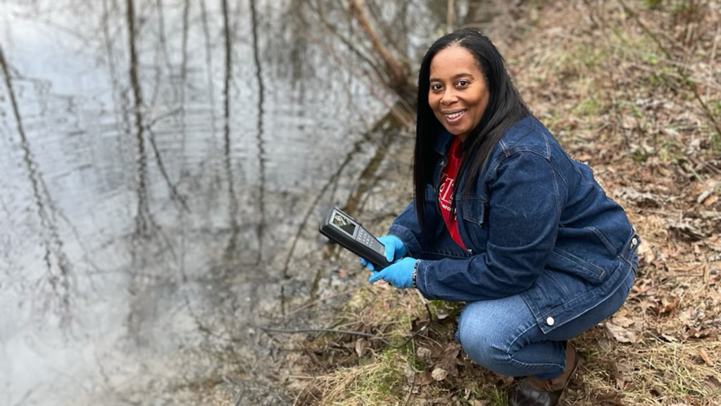 Dr. Angela Allen poses outdoors