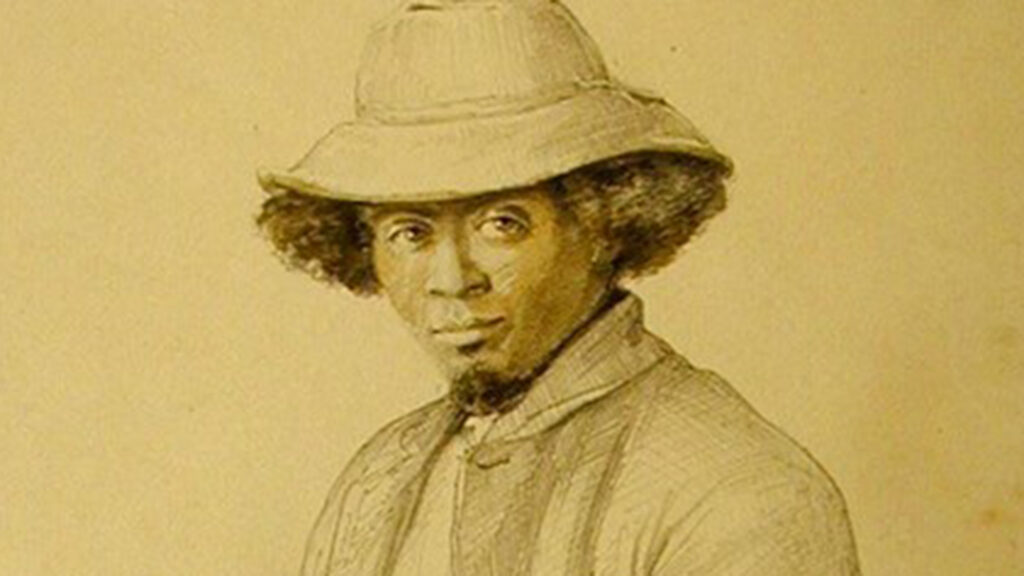 A drawing of Nicholas “Nick” Bransford, one of the earliest guides at Mammoth Cave - The Hidden Figures of America's National Parks - College of Natural Resources News - NC State University 