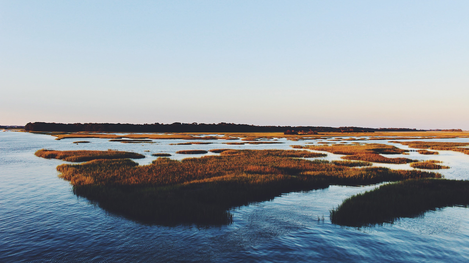 Sunset over marsh - Ocean Advocacy Workshop Prepares Students for Environmental Leadership - College of Natural Resources News NC State University