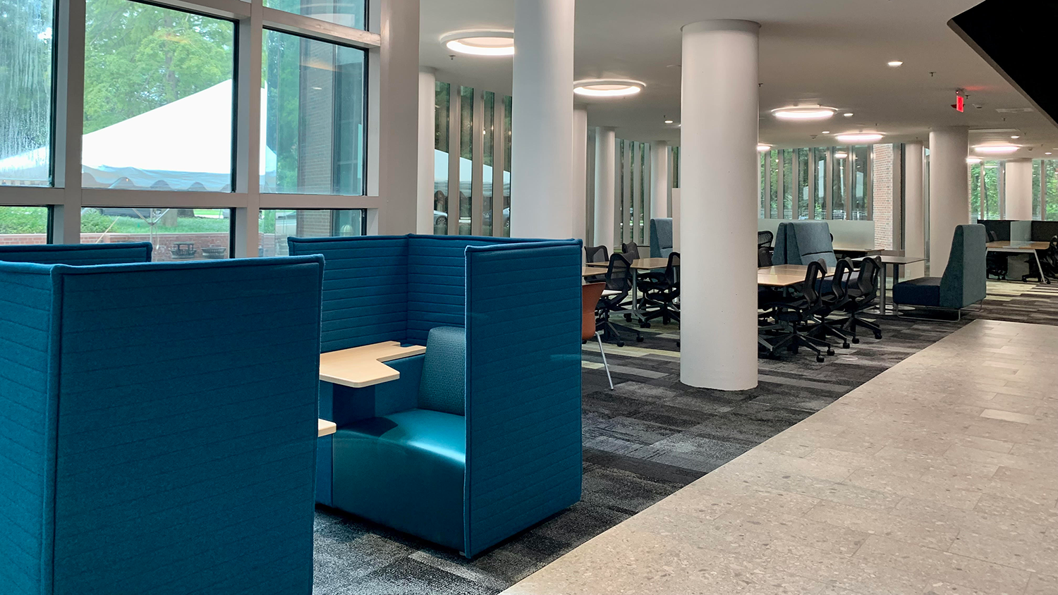 open study area - Newly-Renovated Natural Resources Library Opens in Jordan Hall - College of Natural Resources News NC State University