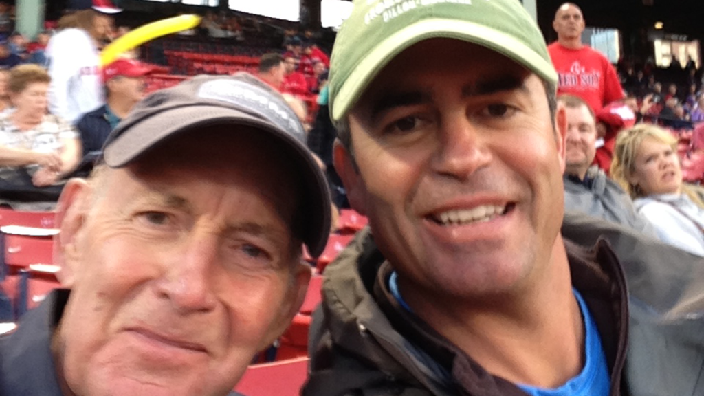 NC State alumnus Ron Bost poses for a photo with his son Rhett, who also graduated from the College of Natural Resources.