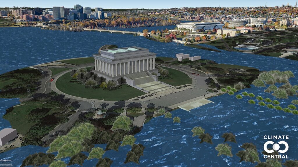 A 3D rendering of the Lincoln Memorial in Washington, D.C.
