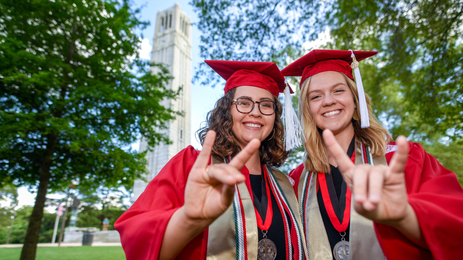 Students in a Cap and Gown - A Shared Path to Success - Parks Recreation and Tourism Management NC State