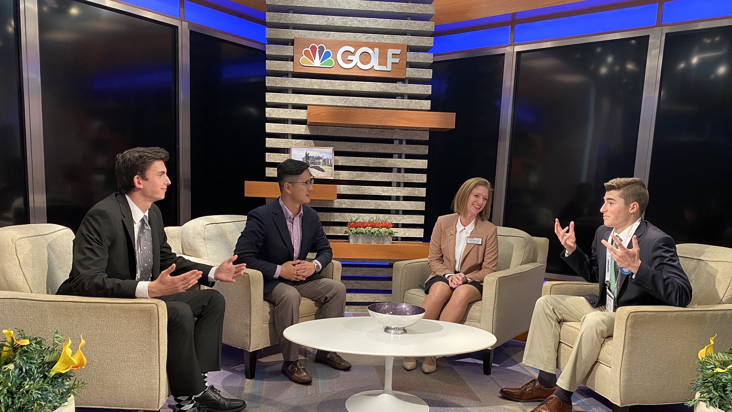 Sport Management PGA at TV Studio