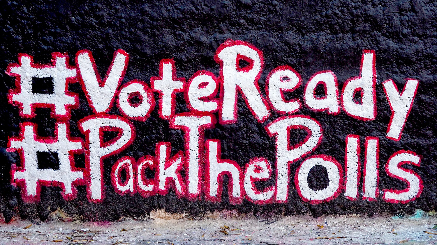 Pack the Polls Sign in Free Expression Tunnel