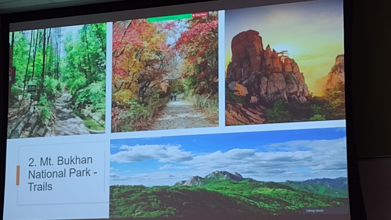 National Park Presentation - September Seminar Features Jee In Yoon, Visiting Scholar from South Korea - Parks, Recreation and Tourism Management at NC State University