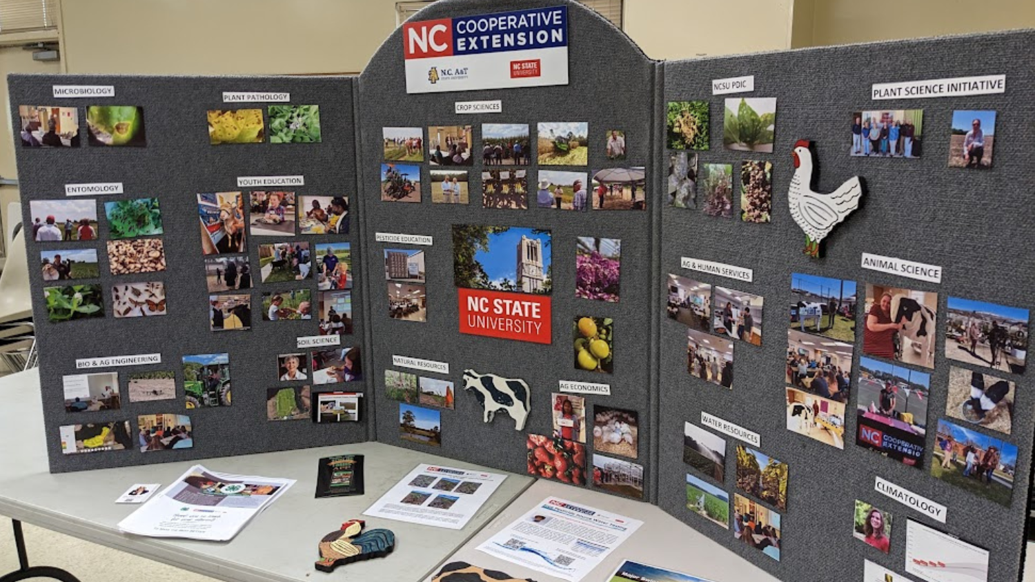 NC Cooperative Extension display board - Connecting in North Carolina Tour Showcases University Outreach and Parks, Recreation and Tourism - Parks Recreation and Tourism Management NC State University