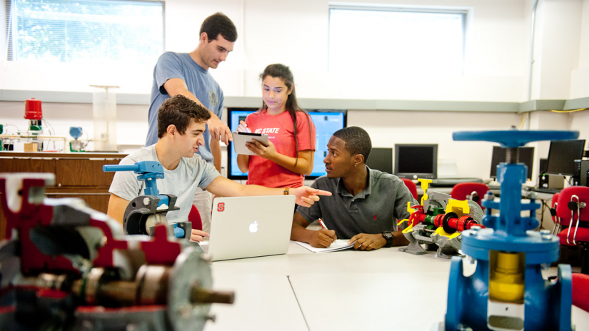 Students working Together - Paper Science and Engineering - College of Natural Resources at NC State University