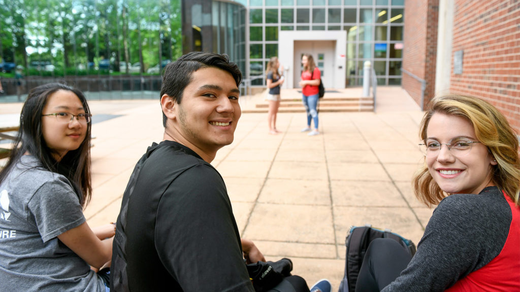 A group of 3 students - Giving - College of Natural Resources NC State University