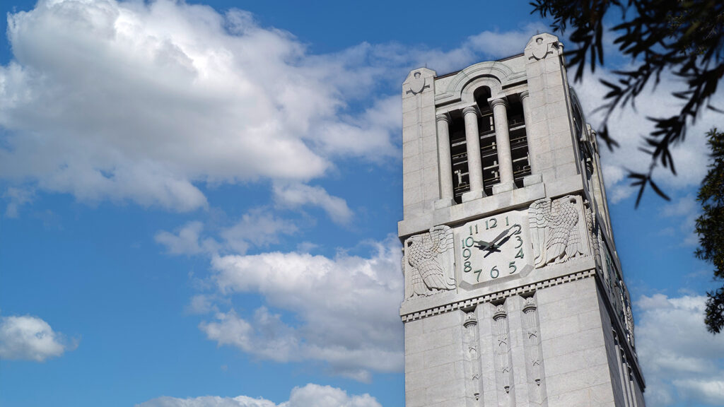 The Belltower on Campus - Day of Giving- College of Natural Resources at NC State University