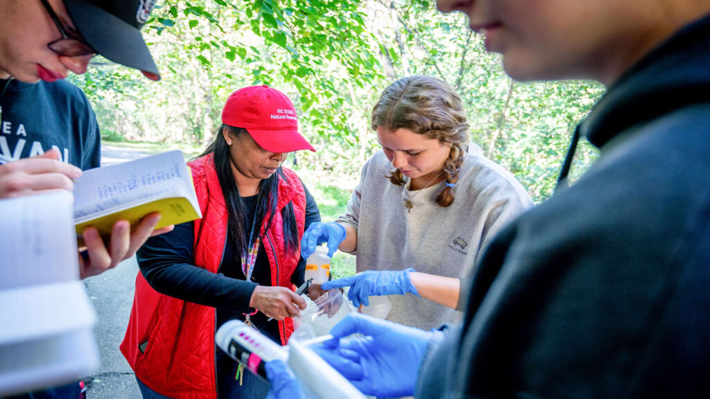 Students in the field - College of Natural Resources