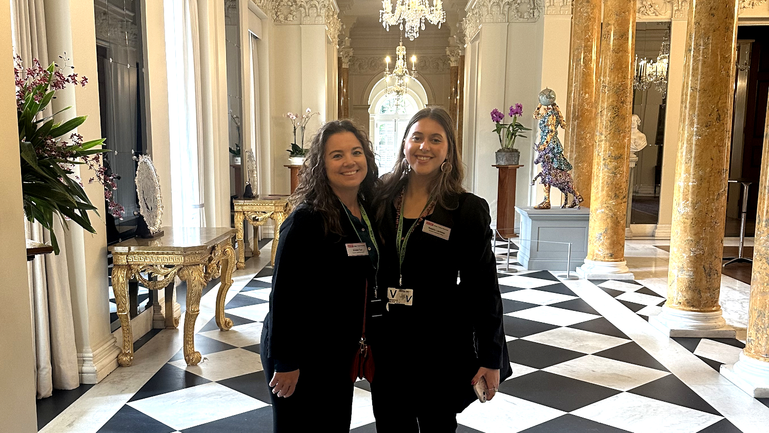 Two people in a DC hall - James Buzzard Leadership Program - College of Natural Resources at NC State
